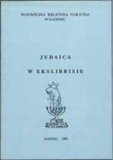 Judaica w ekslibrisie