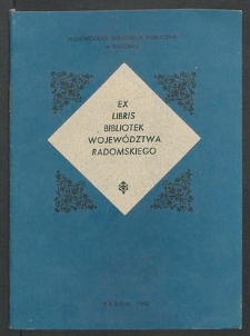 Ex libris bibliotek województwa radomskiego