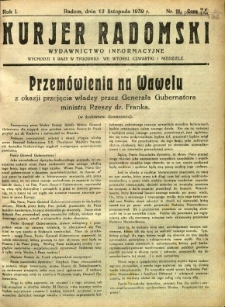Kurier Radomski, 1939, R. 1, nr 11