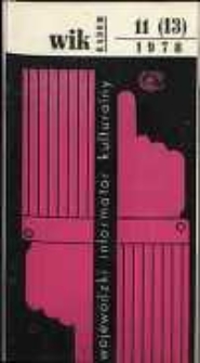 Wojewódzki Informator Kulturalny Radom, 1978, nr 11