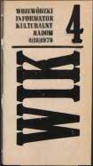 Wojewódzki Informator Kulturalny Radom, 1979, nr 4