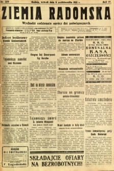 Ziemia Radomska, 1931, R. 4, nr 229