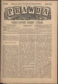Prawda : tygodnik polityczny, społeczny i literacki, 1883, R. 3, nr 36