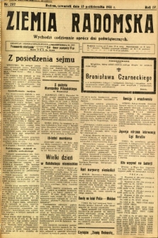 Ziemia Radomska, 1931, R. 4, nr 237