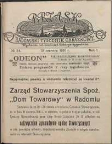 Brzask : Radomski Tygodnik Obrazkowy, 1916, R. 1, nr 24