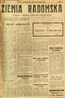 Ziemia Radomska, 1931, R. 4, nr 240