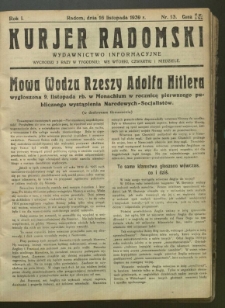 Kurier Radomski, 1939, R. 1, nr 13