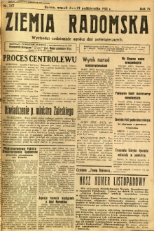 Ziemia Radomska, 1931, R. 4, nr 247
