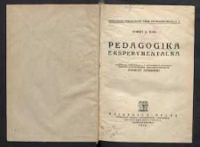 Pedagogika eksperymentalna
