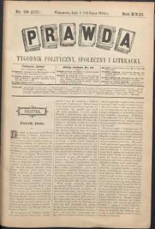Prawda : tygodnik polityczny, społeczny i literacki, 1903, R. 23, nr 29