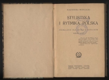 Stylistyka i rytmika polska : podręcznik dla szkoły i samouków