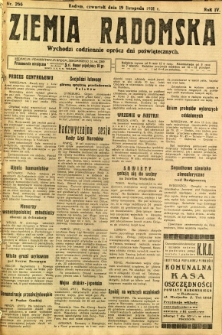 Ziemia Radomska, 1931, R. 4, nr 266