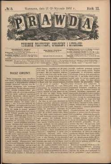 Prawda : tygodnik polityczny, społeczny i literacki, 1882, R. 2, nr 3
