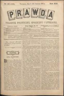 Prawda : tygodnik polityczny, społeczny i literacki, 1901, R. 21, nr 25