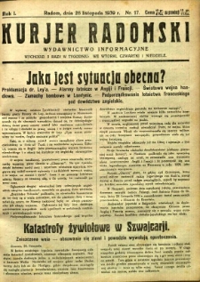 Kurier Radomski, 1939, R. 1, nr 17