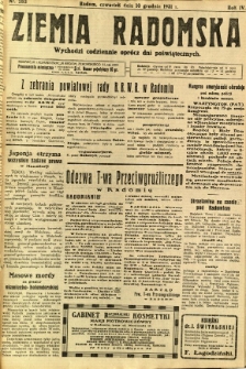 Ziemia Radomska, 1931, R. 4, nr 283