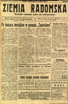 Ziemia Radomska, 1931, R. 4, nr 284