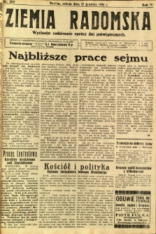 Ziemia Radomska, 1931, R. 4, nr 285