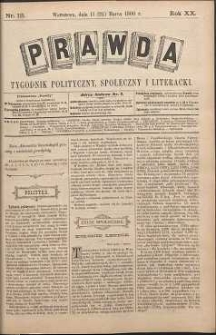 Prawda : tygodnik polityczny, społeczny i literacki, 1900, R. 20, nr 12