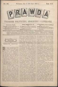 Prawda : tygodnik polityczny, społeczny i literacki, 1900, R. 20, nr 30
