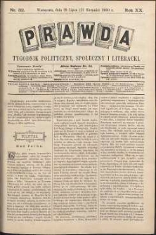 Prawda : tygodnik polityczny, społeczny i literacki, 1900, R. 20, nr 32