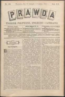 Prawda : tygodnik polityczny, społeczny i literacki, 1900, R. 20, nr 48