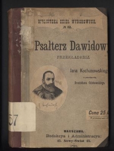 Psałterz Dawidowy przekładania Jana Kochanowskiego
