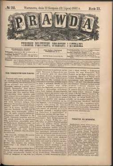 Prawda : tygodnik polityczny, społeczny i literacki, 1882, R. 2, nr 32