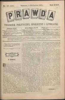 Prawda : tygodnik polityczny, społeczny i literacki, 1904, R. 24, nr 25