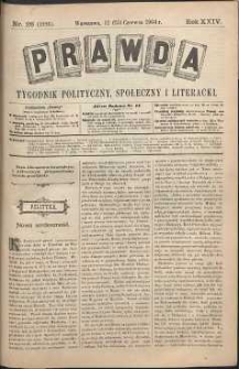 Prawda : tygodnik polityczny, społeczny i literacki, 1904, R. 24, nr 26