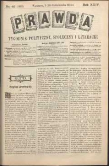 Prawda : tygodnik polityczny, społeczny i literacki, 1904, R. 24, nr 42