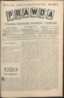Prawda : tygodnik polityczny, społeczny i literacki, 1904, R. 24, nr 50