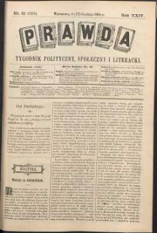 Prawda : tygodnik polityczny, społeczny i literacki, 1904, R. 24, nr 51