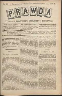 Prawda : tygodnik polityczny, społeczny i literacki, 1890, R. 10, nr 45