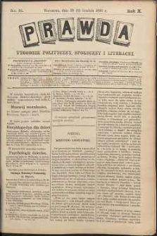 Prawda : tygodnik polityczny, społeczny i literacki, 1890, R. 10, nr 51