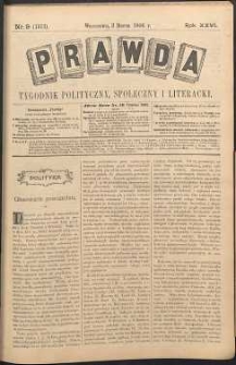 Prawda : tygodnik polityczny, społeczny i literacki, 1906, R. 26, nr 9