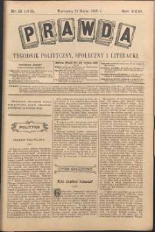 Prawda : tygodnik polityczny, społeczny i literacki, 1906, R. 26, nr 12