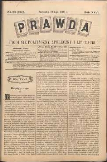Prawda : tygodnik polityczny, społeczny i literacki, 1906, R. 26, nr 20