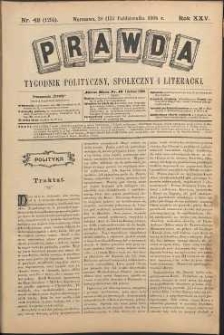 Prawda : tygodnik polityczny, społeczny i literacki, 1905, R. 25, nr 42
