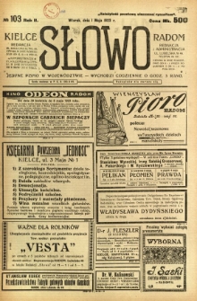 Słowo, 1923, R. 2, nr 103