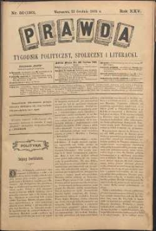 Prawda : tygodnik polityczny, społeczny i literacki, 1905, R. 25, nr 50