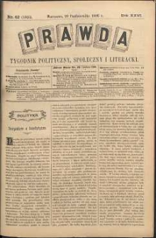 Prawda : tygodnik polityczny, społeczny i literacki, 1906, R. 26, nr 42