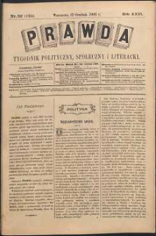 Prawda : tygodnik polityczny, społeczny i literacki, 1906, R. 26, nr 52