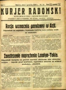 Kurier Radomski, 1939, R. 1, nr 21