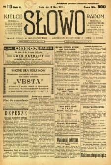 Słowo, 1923, R. 2, nr 113