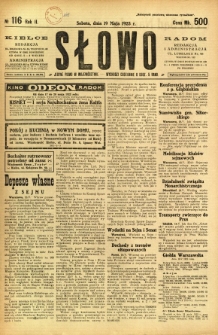 Słowo, 1923, R. 2, nr 116