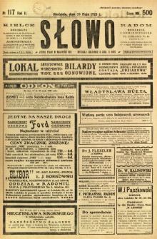Słowo, 1923, R. 2, nr 117