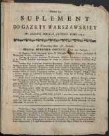 Gazeta Warszawska, 1791, nr 14, suplement