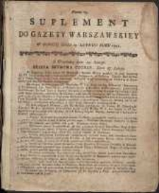 Gazeta Warszawska, 1791, nr 15, suplement