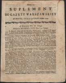 Gazeta Warszawska, 1791, nr 17, suplement